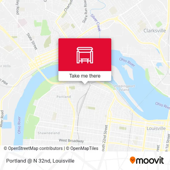 Portland @ N 32nd map