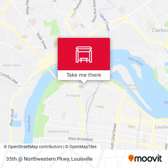 35th @ Northwestern Pkwy map