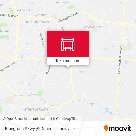Bluegrass Pkwy @ Decimal map
