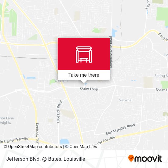 Mapa de Jefferson Blvd. @ Bates