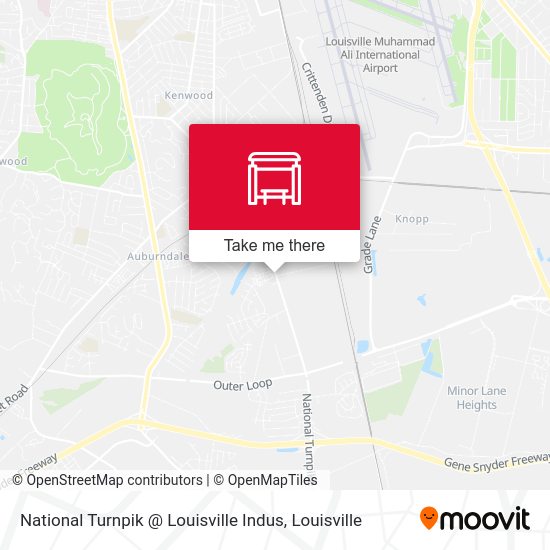 Mapa de National Turnpik @ Louisville Indus