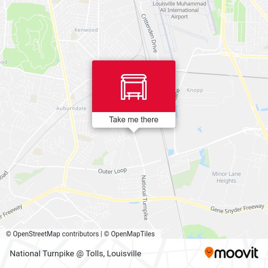 National Turnpike @ Tolls map