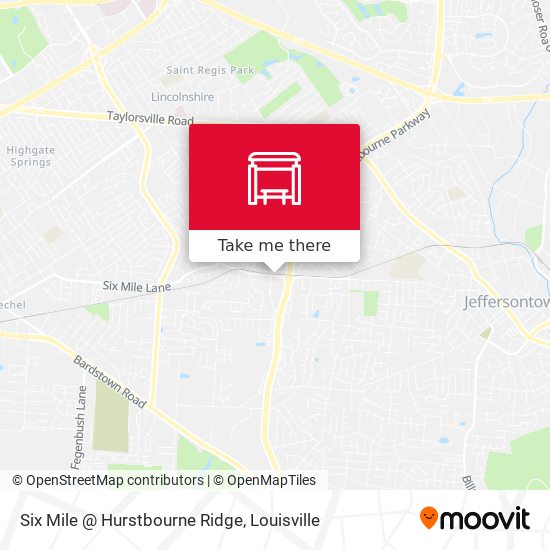 Six Mile @ Hurstbourne Ridge map