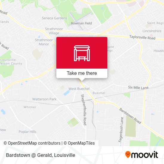 Mapa de Bardstown @ Gerald