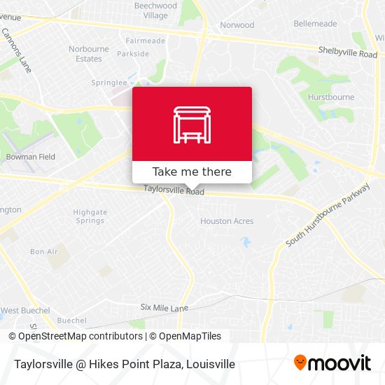 Taylorsville @ Hikes Point Plaza map