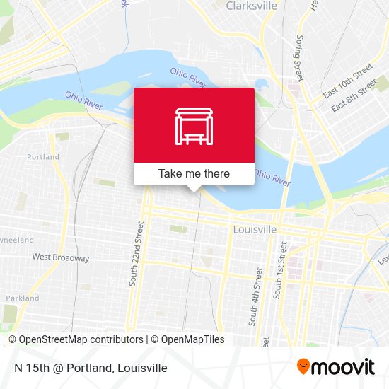 N 15th @ Portland map