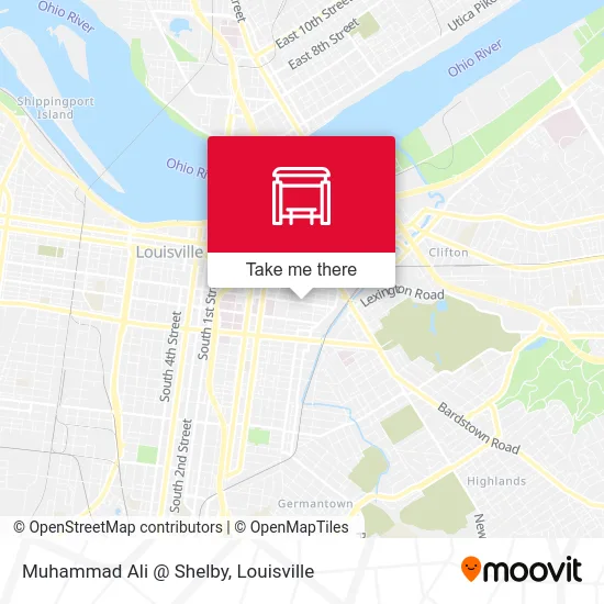 Muhammad Ali @ Shelby map