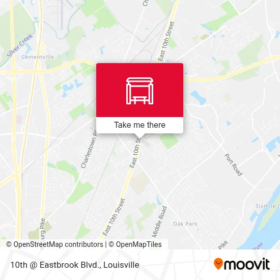 10th @ Eastbrook Blvd. map