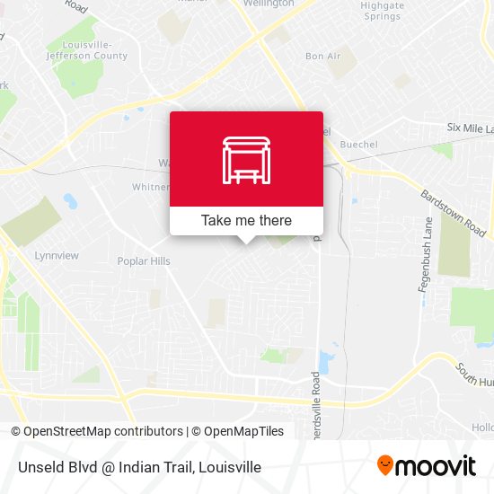 Mapa de Unseld Blvd @ Indian Trail