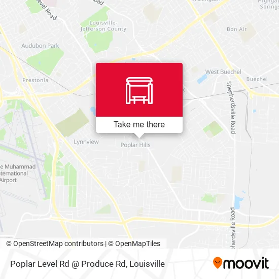 Mapa de Poplar Level Rd @ Produce Rd