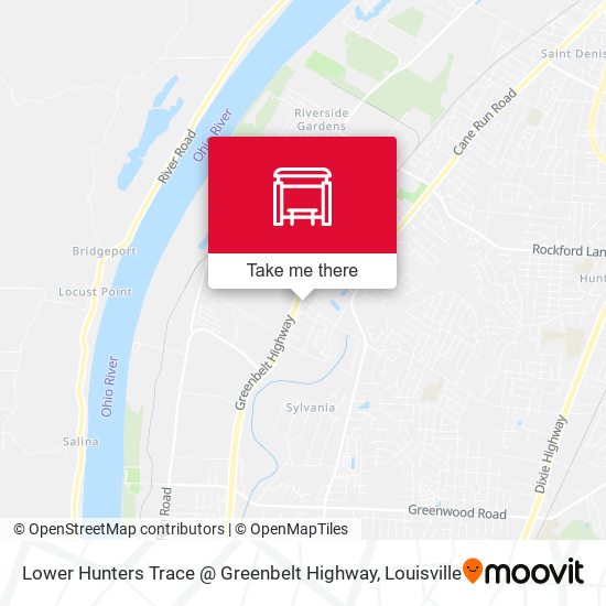 Lower Hunters Trace @ Greenbelt Highway map