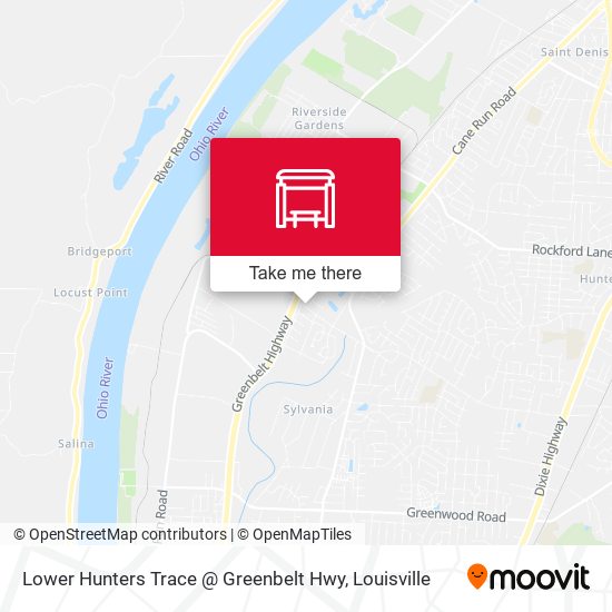 Mapa de Lower Hunters Trace @ Greenbelt Hwy