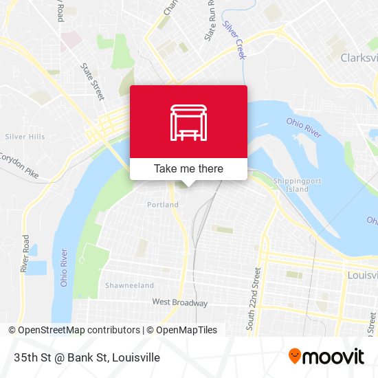 35th St @ Bank St map