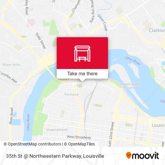 35th St @ Northwestern Parkway map
