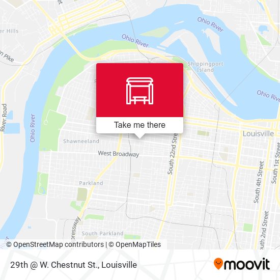 29th @ W. Chestnut St. map
