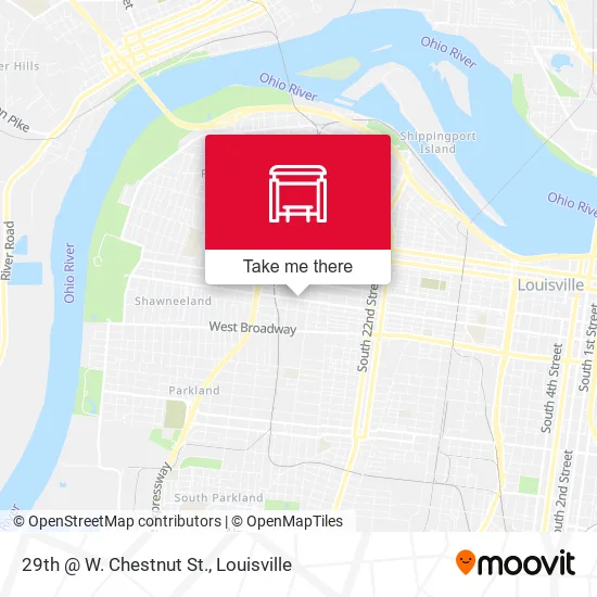 29th @ W. Chestnut St. map