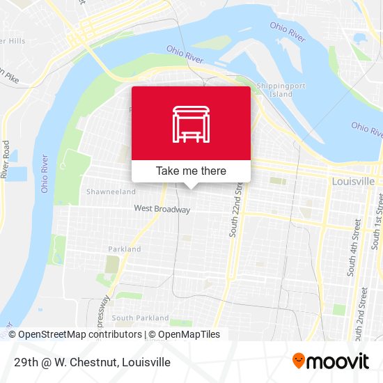 Mapa de 29th @ W. Chestnut