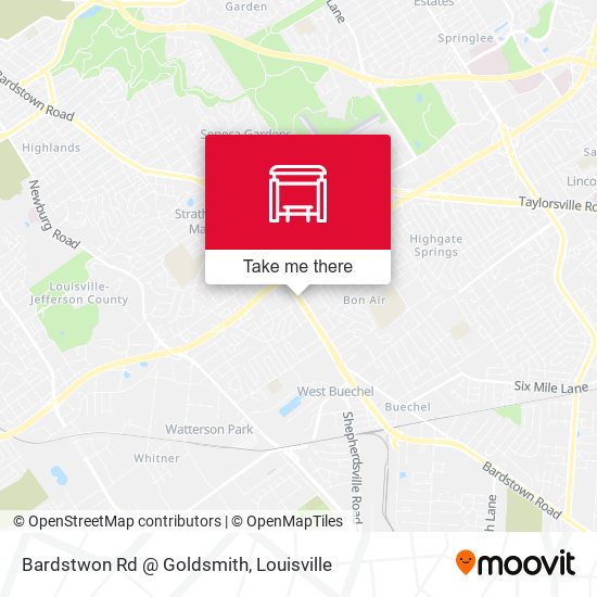 Bardstwon Rd @ Goldsmith map