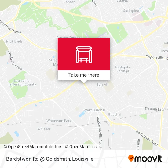 Bardstwon Rd @ Goldsmith map