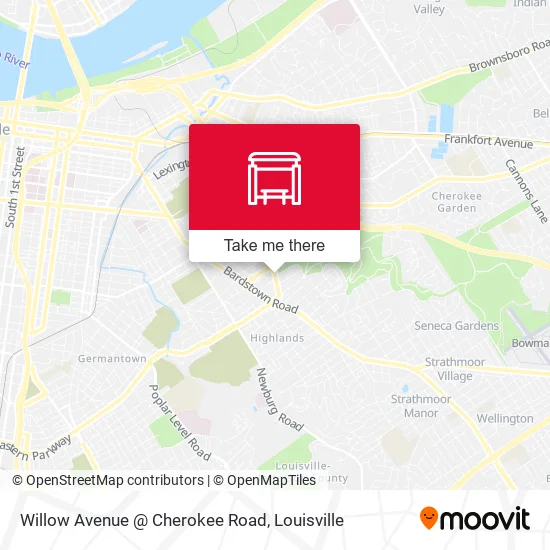 Willow Avenue @ Cherokee Road map