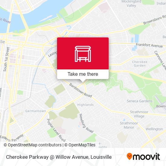 Mapa de Cherokee Parkway @ Willow Avenue