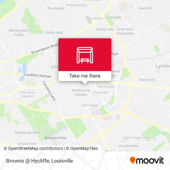 Browns @ Hycliffe map