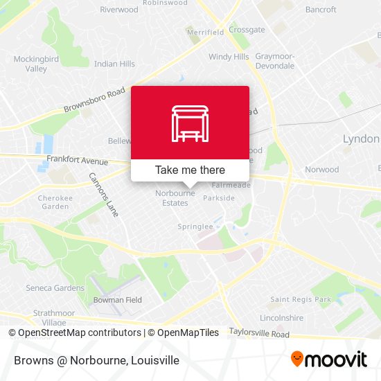 Browns @ Norbourne map
