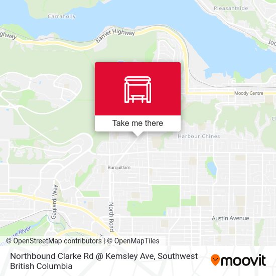 Northbound Clarke Rd @ Kemsley Ave map