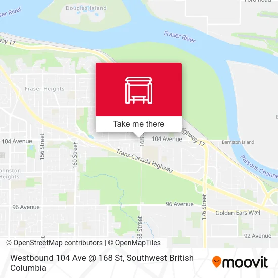 Westbound 104 Ave @ 168 St plan