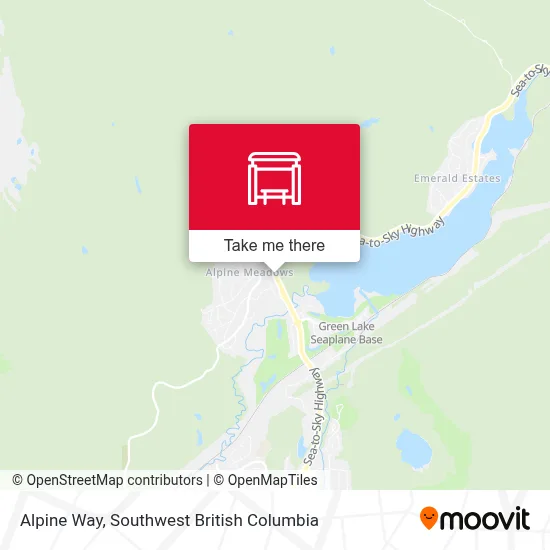 Alpine Way map