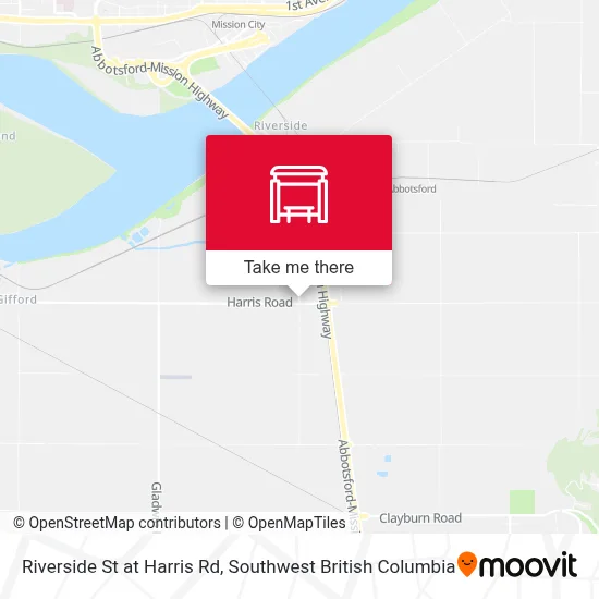Riverside St at Harris Rd map