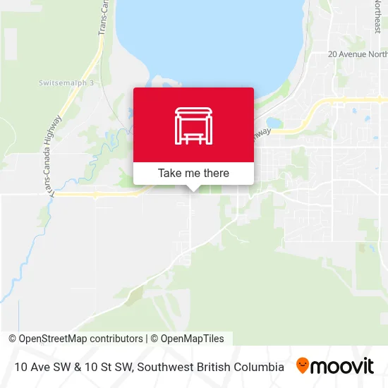 10 Ave SW & 10 St SW map