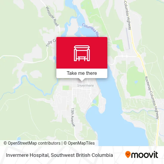 Invermere Hospital map