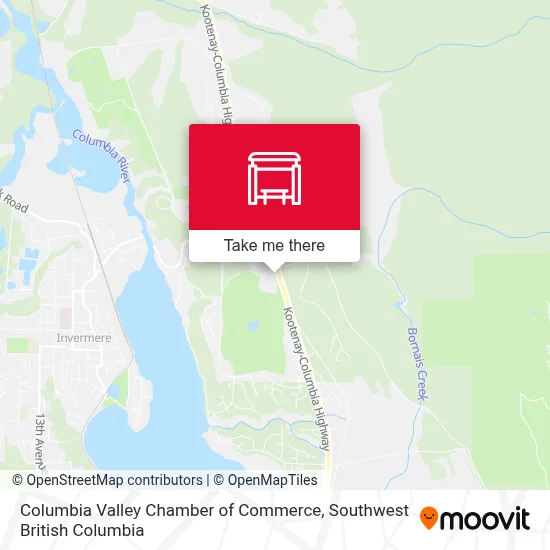 Columbia Valley Chamber of Commerce map