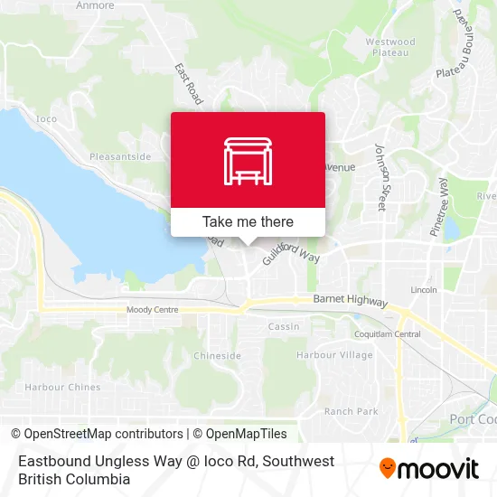 Eastbound Ungless Way @ Ioco Rd map