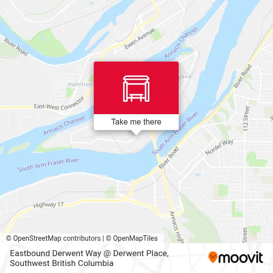 Eastbound Derwent Way @ Derwent Place map