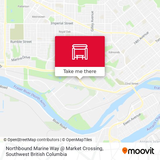 Northbound Marine Way @ Market Crossing map