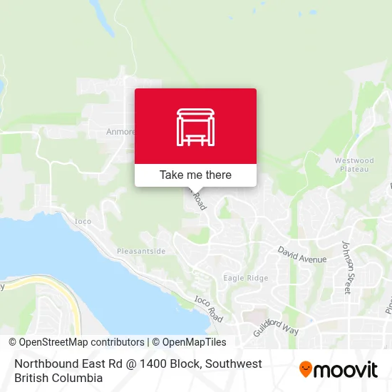 Northbound East Rd @ 1400 Block map