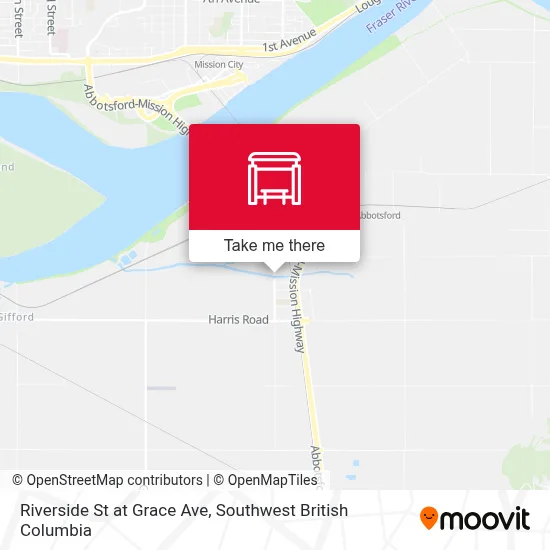 Riverside St at Grace Ave map