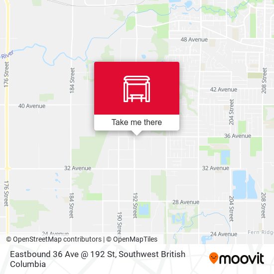 Eastbound 36 Ave @ 192 St plan