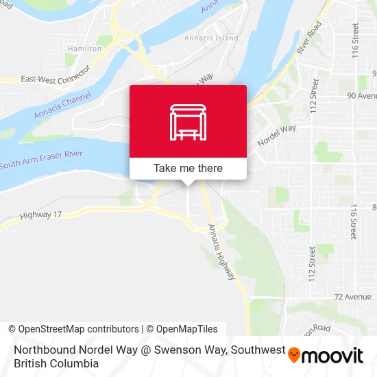 Northbound Nordel Way @ Swenson Way map