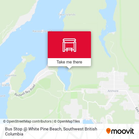 Bus Stop @ White Pine Beach map