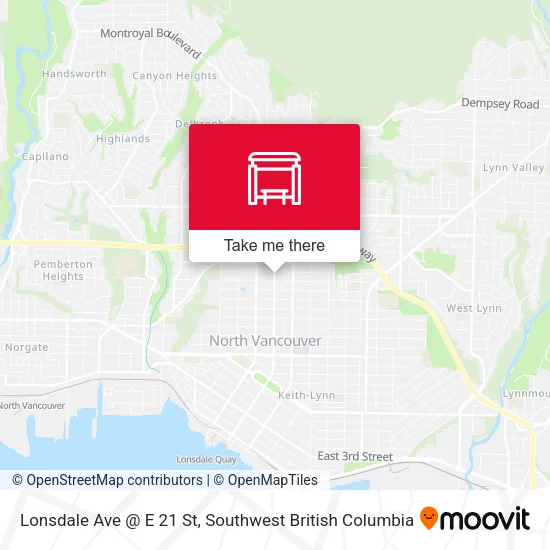 Lonsdale Ave @ E 21 St plan