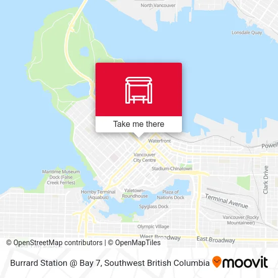 Burrard Station @ Bay 7 map