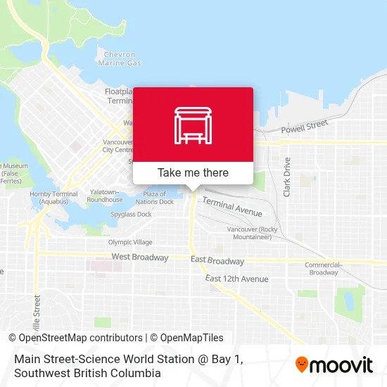Main Street-Science World Station @ Bay 1 map