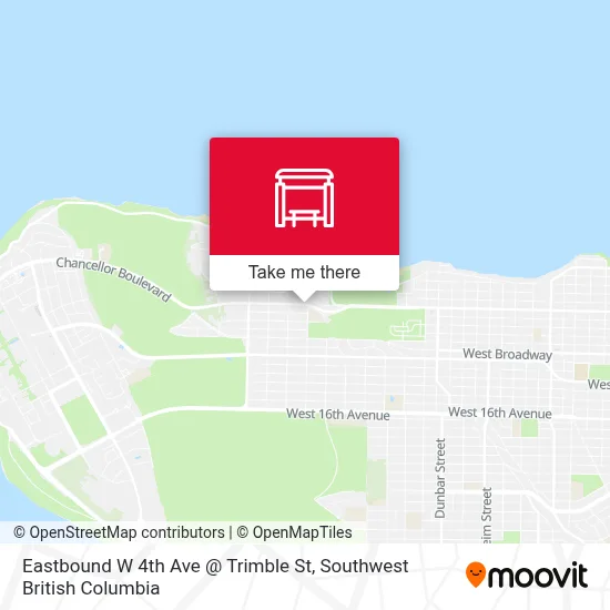 Eastbound W 4th Ave @ Trimble St map