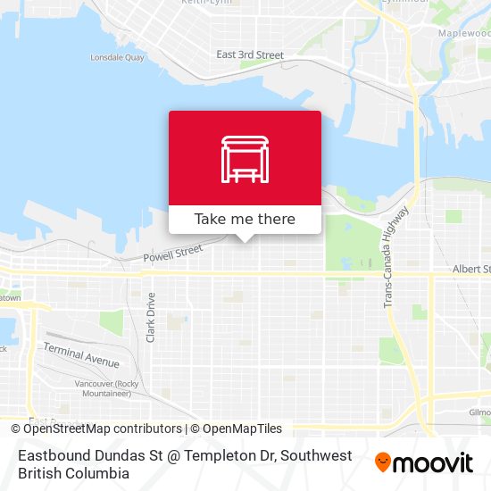 Eastbound Dundas St @ Templeton Dr plan