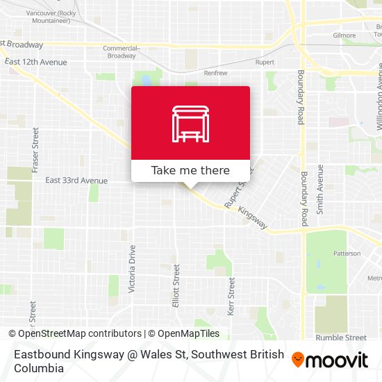 Eastbound Kingsway @ Wales St plan