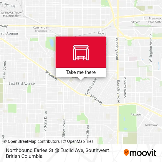 Northbound Earles St @ Euclid Ave map