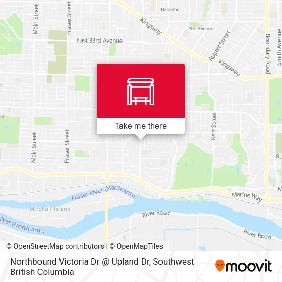Northbound Victoria Dr @ Upland Dr plan